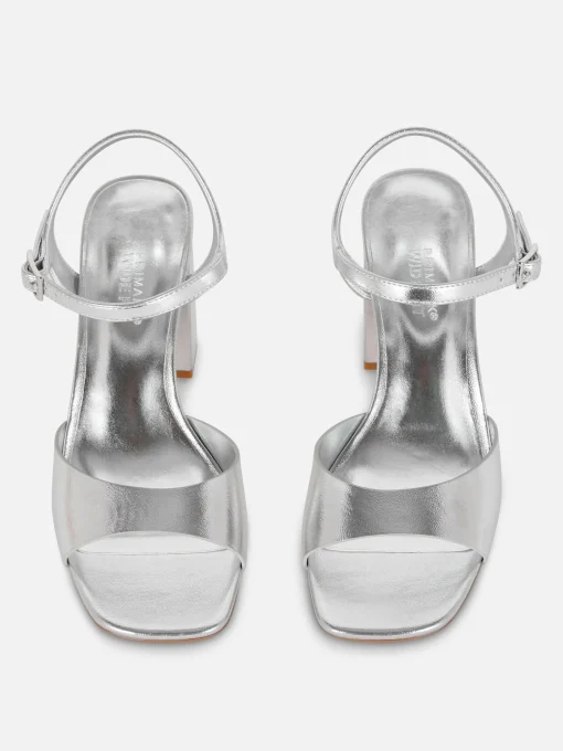 Wide Fit Curved Strap Block Heels