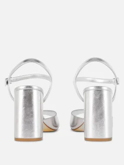 Wide Fit Curved Strap Block Heels