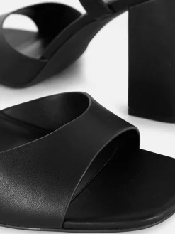 Wide Fit Curved Strap Block Heels