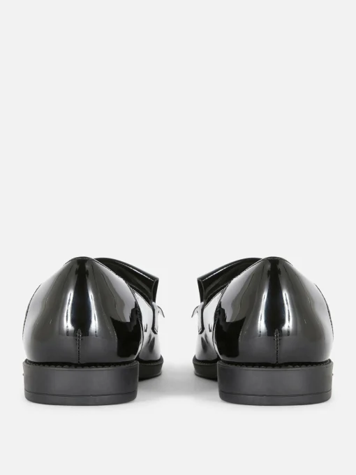 Wide Fit Patent Tassel Loafers