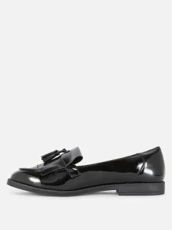 Wide Fit Patent Tassel Loafers