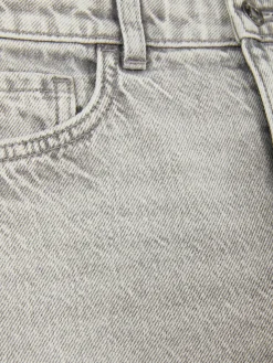 Wide Leg Slit Denim Jeans