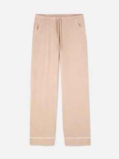 Wide-Leg Jersey Pajama Bottoms