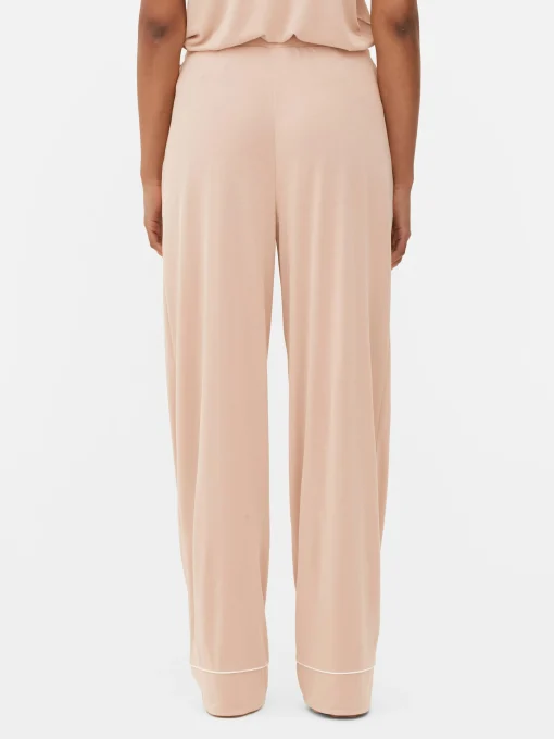 Wide-Leg Jersey Pajama Bottoms