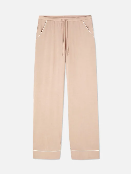 Wide-Leg Jersey Pajama Bottoms