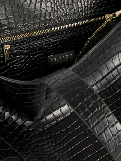 XL Mock Croc Shopper