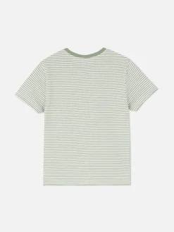 Younger Boy Jacquard Striped T-Shirt