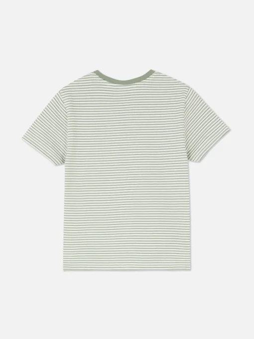 Younger Boy Jacquard Striped T-Shirt
