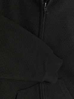 Younger Boy Textured Zip Hoodie
