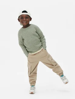 Younger Boy Waffle Knit Sweater