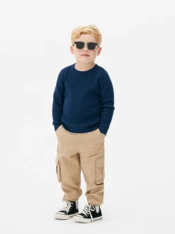 Younger Boy Waffle Knit Sweater