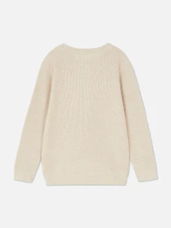 Younger Boy Waffle Knit Sweater