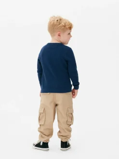Younger Boy Waffle Knit Sweater