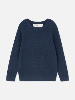 Younger Boy Waffle Knit Sweater