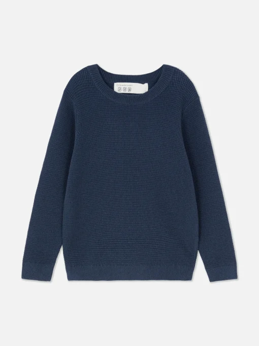 Younger Boy Waffle Knit Sweater