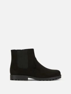 Zip-Up Chelsea Ankle Boots