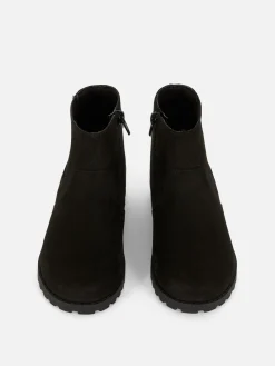 Zip-Up Chelsea Ankle Boots