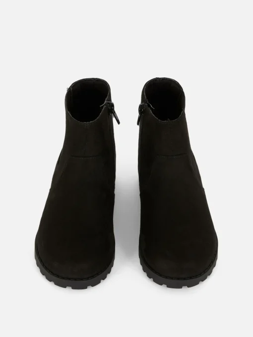 Zip-Up Chelsea Ankle Boots