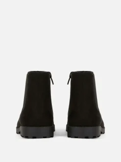 Zip-Up Chelsea Ankle Boots