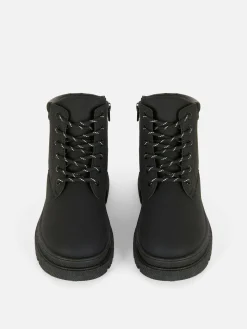 Zip-Up Hiker Boots