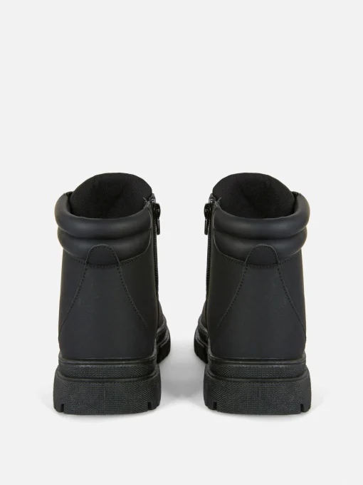Zip-Up Hiker Boots