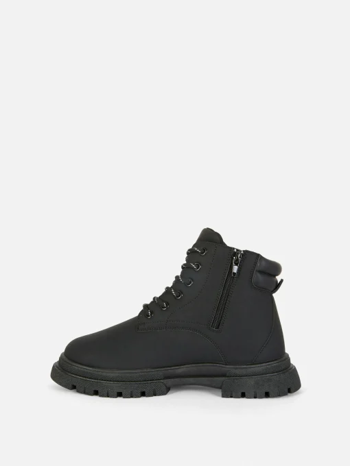 Zip-Up Hiker Boots