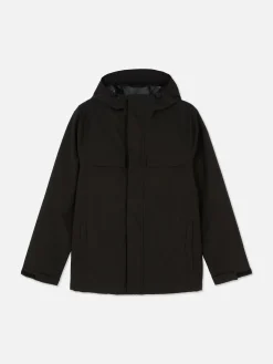 Zip-Up Hooded Raincoat