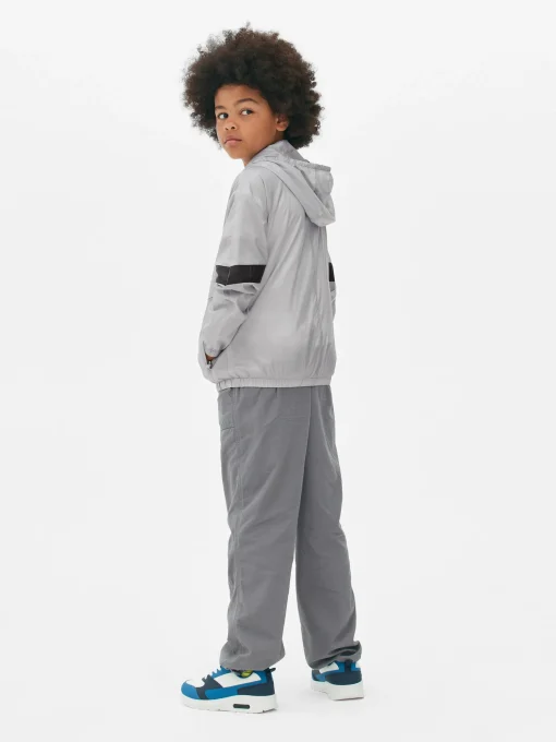 Zip-Up Windbreaker Jacket