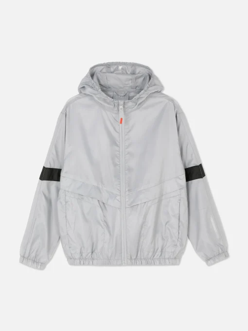 Zip-Up Windbreaker Jacket